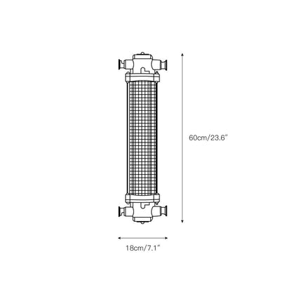 Nyliryra Offset Pillar Wall Lamp with Integrated LED