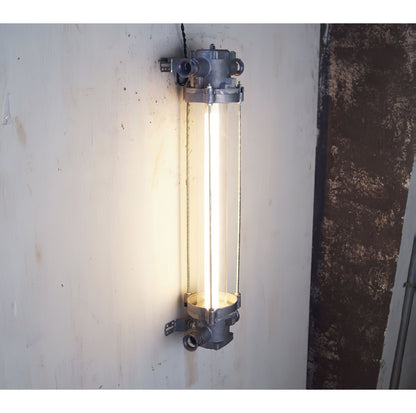 Nyliryra Offset Pillar Wall Lamp with Integrated LED