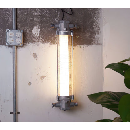 Nyliryra Offset Pillar Wall Lamp with Integrated LED
