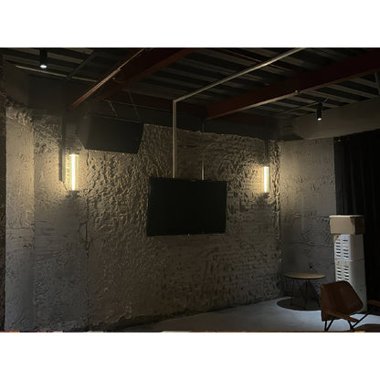 Nyliryra Offset Pillar Wall Lamp with Integrated LED