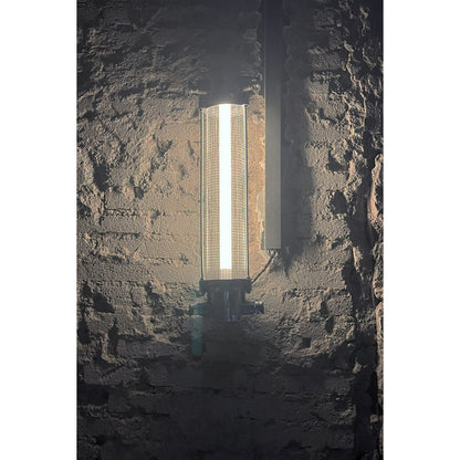 Nyliryra Offset Pillar Wall Lamp with Integrated LED