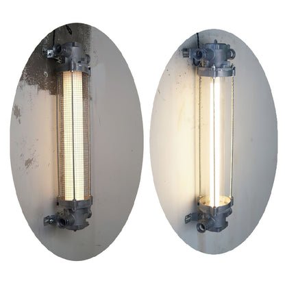 Nyliryra Offset Pillar Wall Lamp with Integrated LED