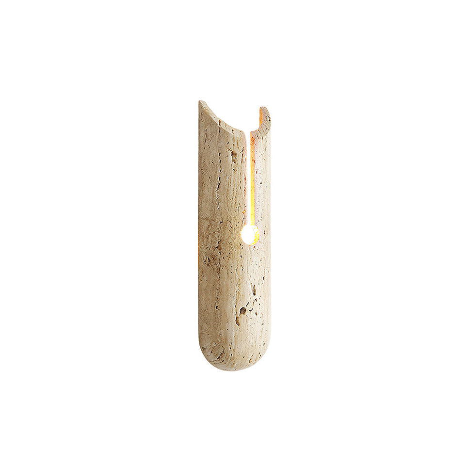 
Olnorila Travertine Wall Lamp with Warm Stone Finish