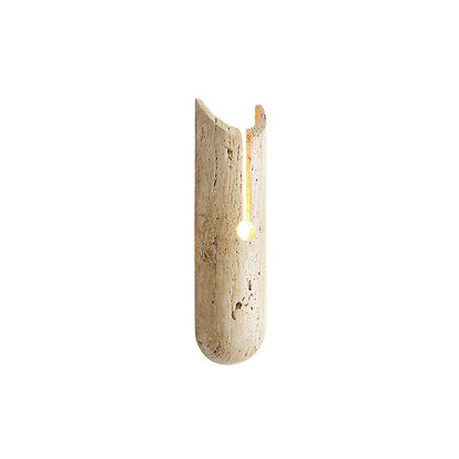 Olnorila Travertine Wall Lamp with Warm Stone Finish