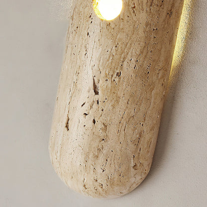 Olnorila Travertine Wall Lamp with Warm Stone Finish