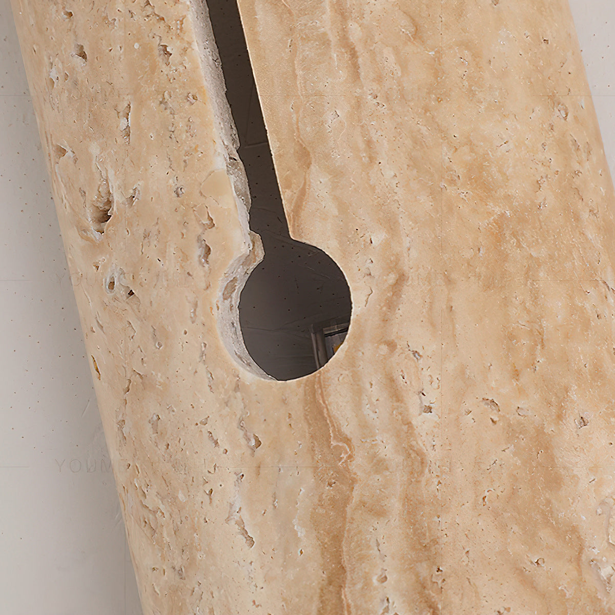 
Olnorila Travertine Wall Lamp with Warm Stone Finish