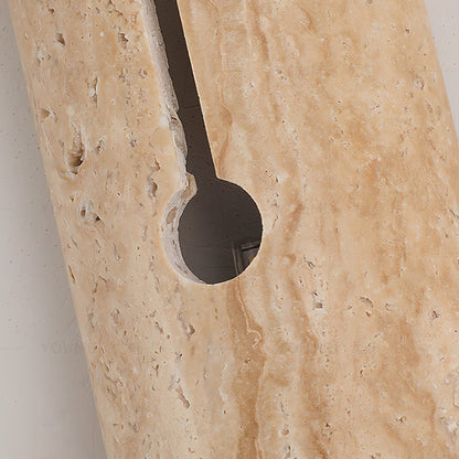 Olnorila Travertine Wall Lamp with Warm Stone Finish