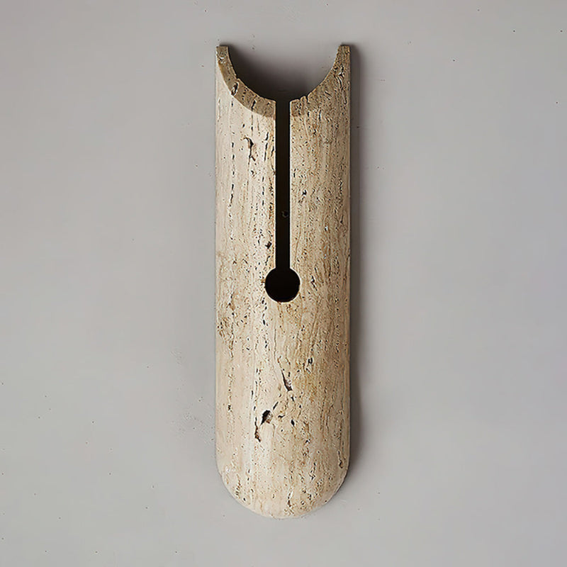 
Olnorila Travertine Wall Lamp with Warm Stone Finish