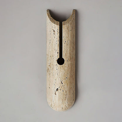 Olnorila Travertine Wall Lamp with Warm Stone Finish