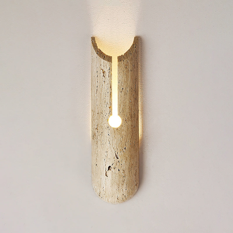 
Olnorila Travertine Wall Lamp with Warm Stone Finish