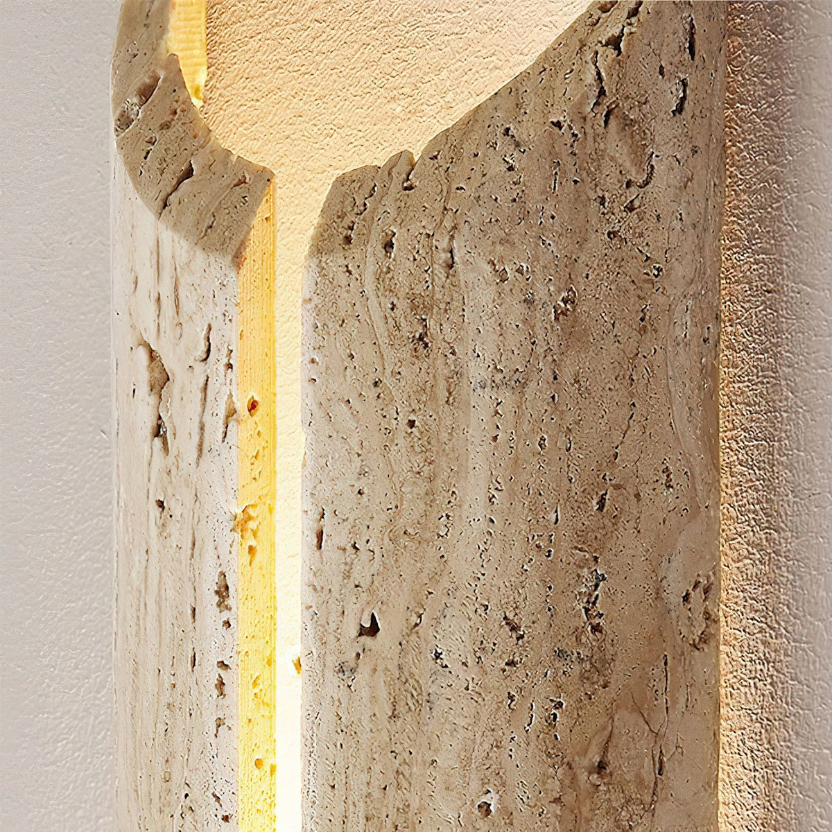 
Olnorila Travertine Wall Lamp with Warm Stone Finish