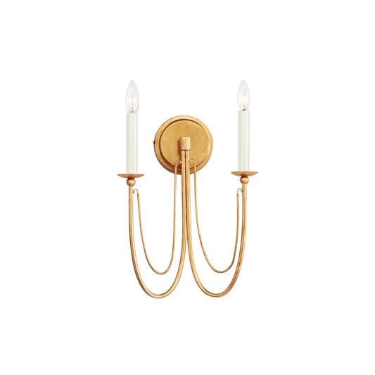 
Aursilila Iron Wall Lamp with Sculptural Shade