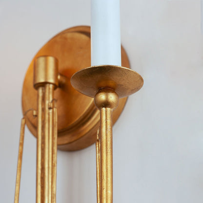 Aursilila Iron Wall Lamp with Sculptural Shade