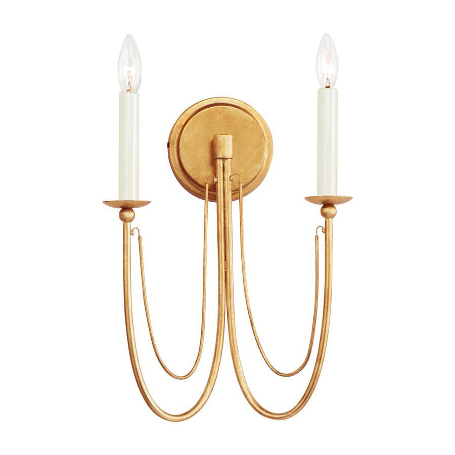 
Aursilila Iron Wall Lamp with Sculptural Shade