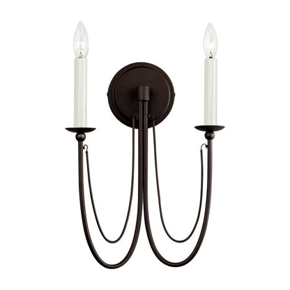 Aursilila Iron Wall Lamp with Sculptural Shade