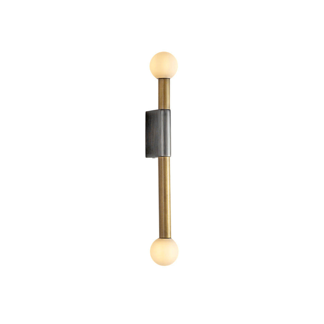 
Vomaria Brass Wall Lamp with Circular Glass Shades