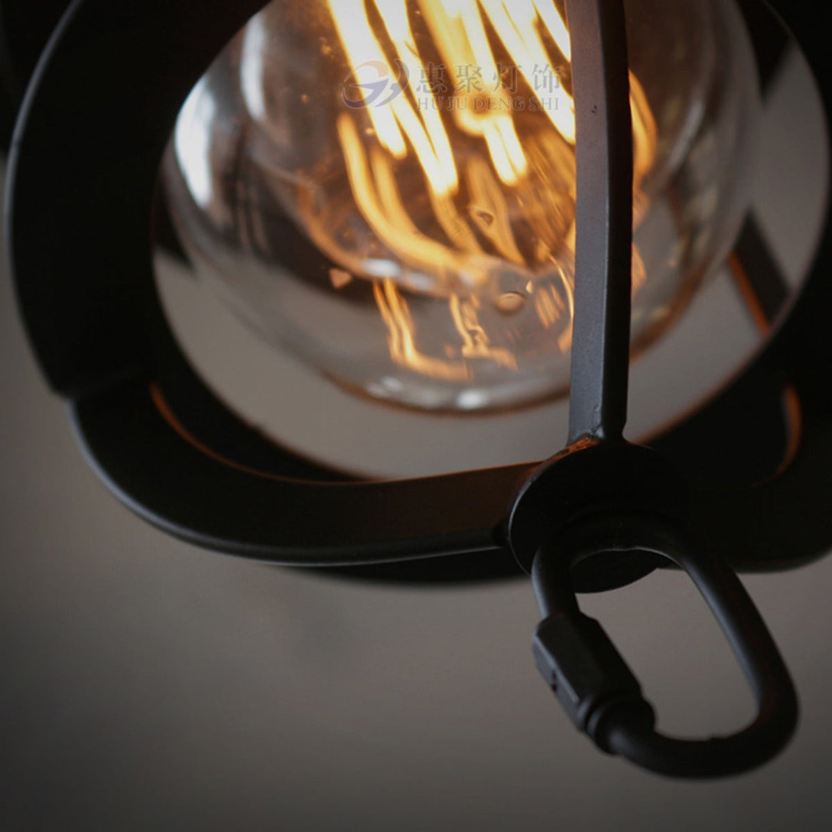 
Zatheir Industrial Wall Lamp with Clear Glass Cage