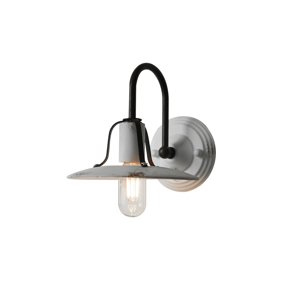 
Mycaryra Wall Lamp with Solid Wood Shade and Iron Base
