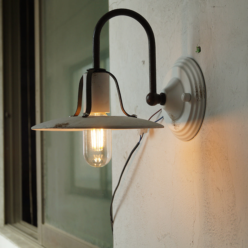 
Mycaryra Wall Lamp with Solid Wood Shade and Iron Base