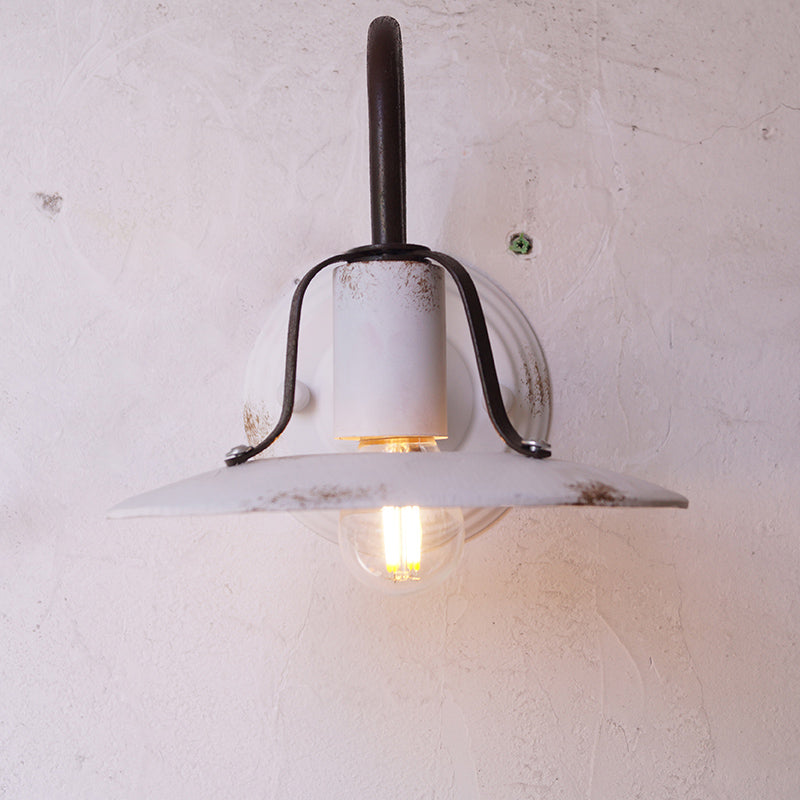 
Mycaryra Wall Lamp with Solid Wood Shade and Iron Base