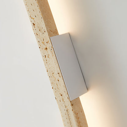 Vivyna Slim Travertine LED Wall Lamp