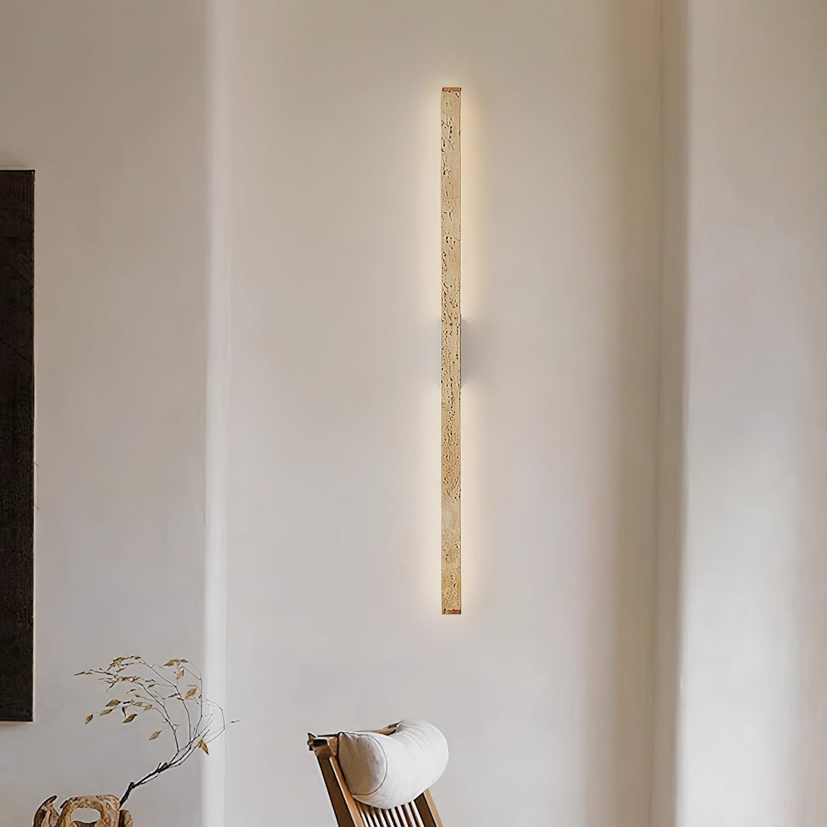 
Vivyna Slim Travertine LED Wall Lamp