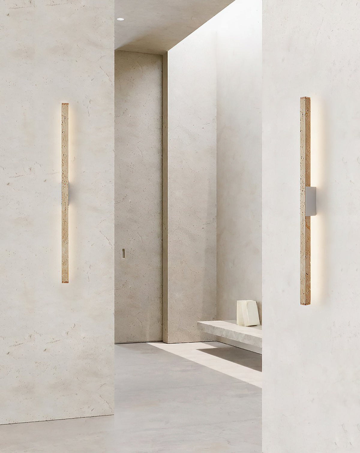 
Vivyna Slim Travertine LED Wall Lamp