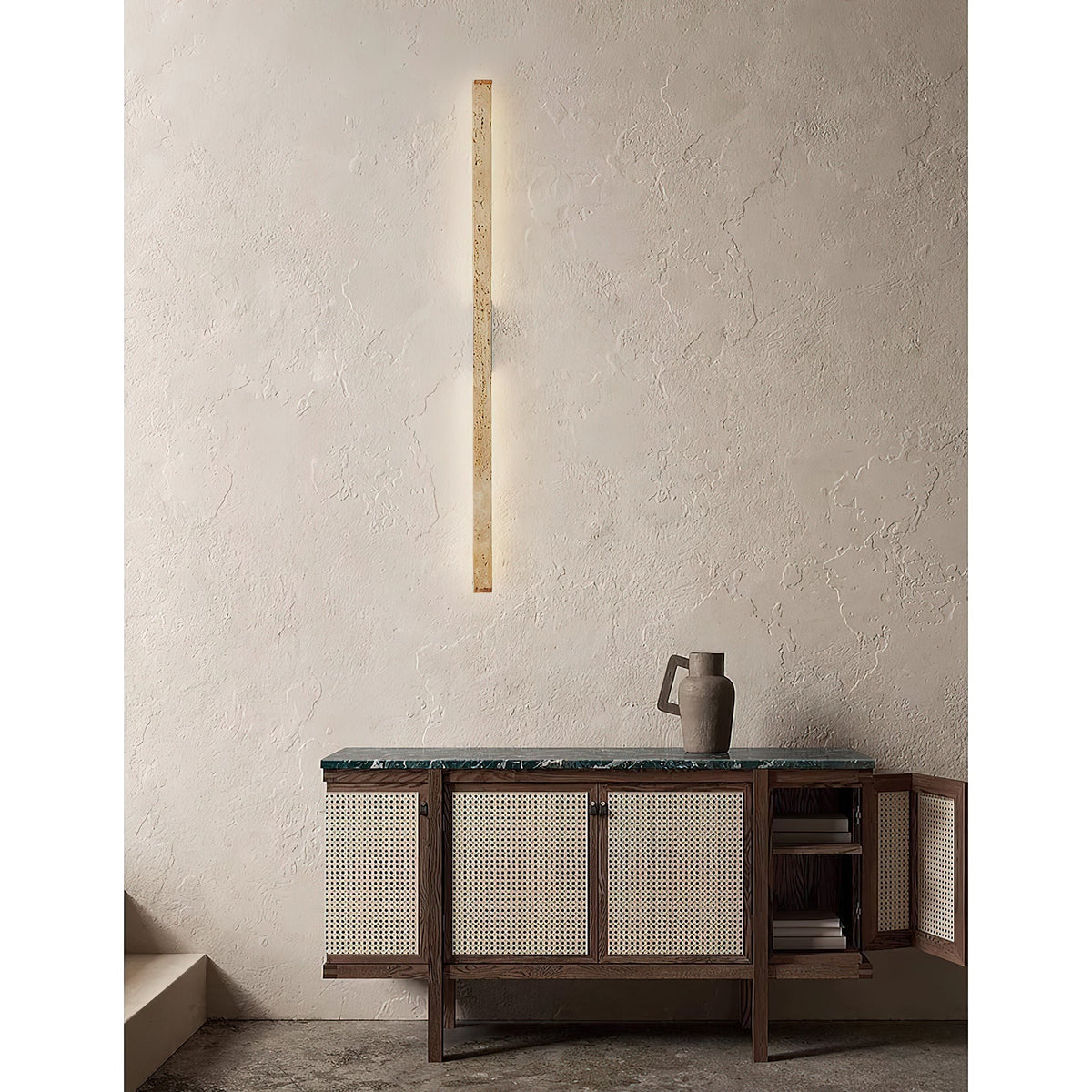 
Vivyna Slim Travertine LED Wall Lamp