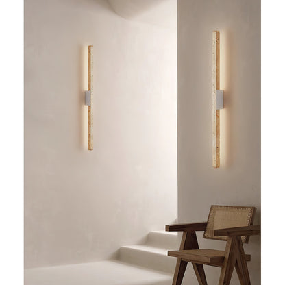 Vivyna Slim Travertine LED Wall Lamp