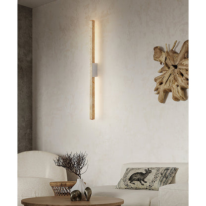 Vivyna Slim Travertine LED Wall Lamp