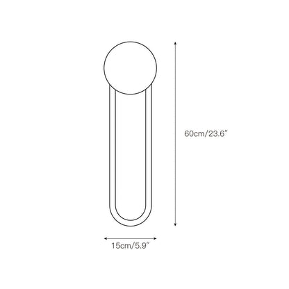 Avynor Travertine Linear LED Wall Lamp