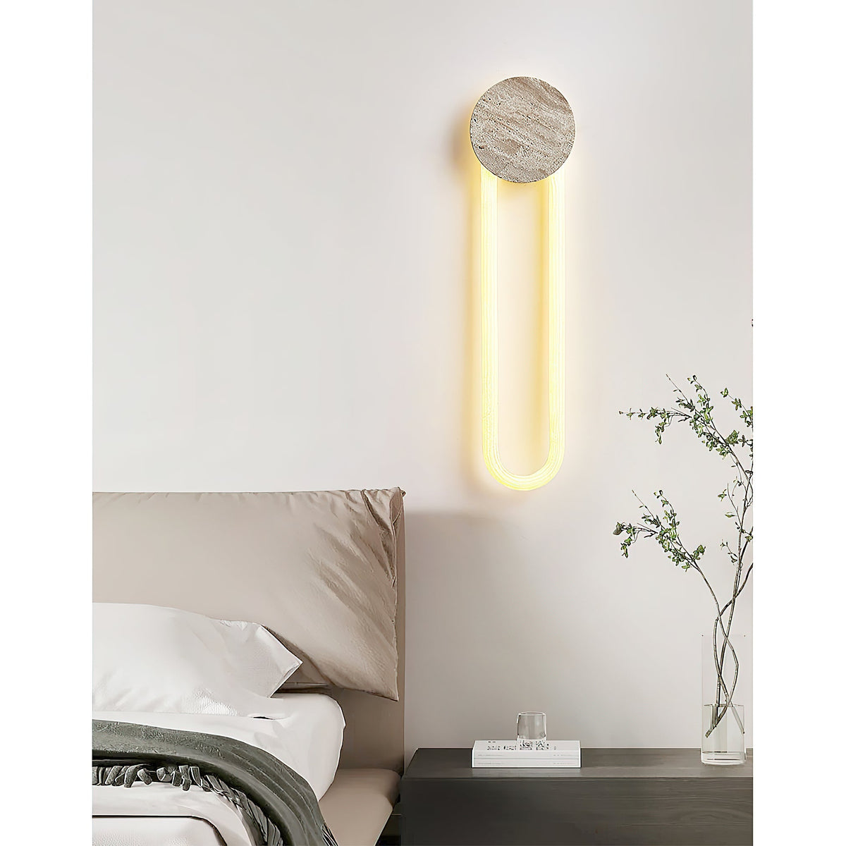 
Avynor Travertine Linear LED Wall Lamp