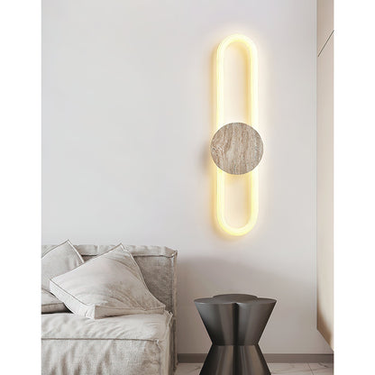Avynor Travertine Linear LED Wall Lamp