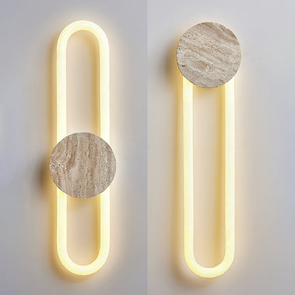 Avynor Travertine Linear LED Wall Lamp