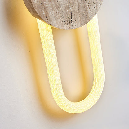 Avynor Travertine Linear LED Wall Lamp