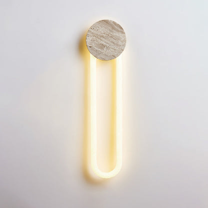 Avynor Travertine Linear LED Wall Lamp