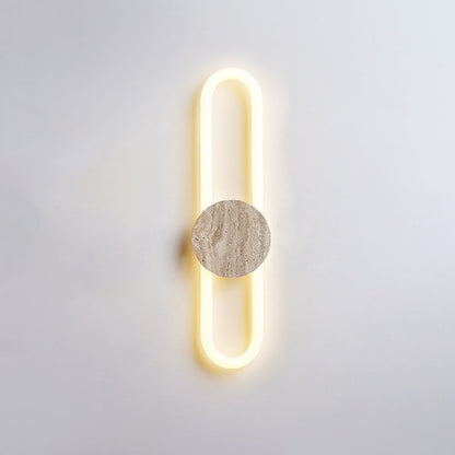 Avynor Travertine Linear LED Wall Lamp