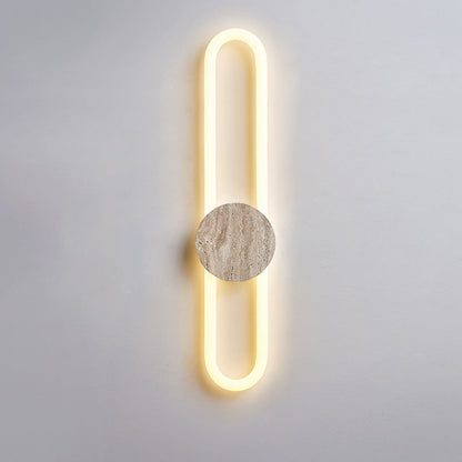 Avynor Travertine Linear LED Wall Lamp