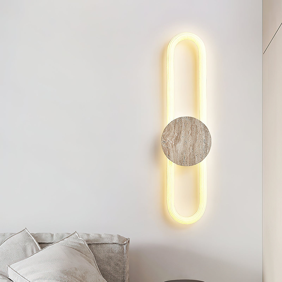 
Avynor Travertine Linear LED Wall Lamp
