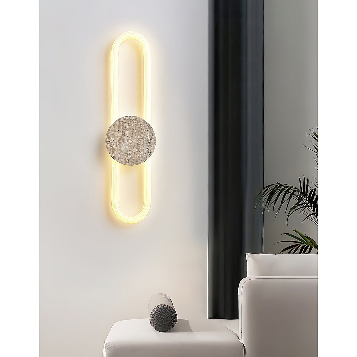 
Avynor Travertine Linear LED Wall Lamp