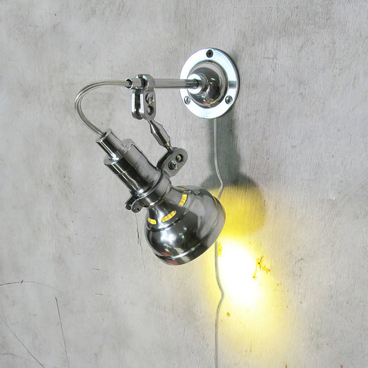 
Allirora Rocker Arm Wall Lamp in Chrome Aluminum
