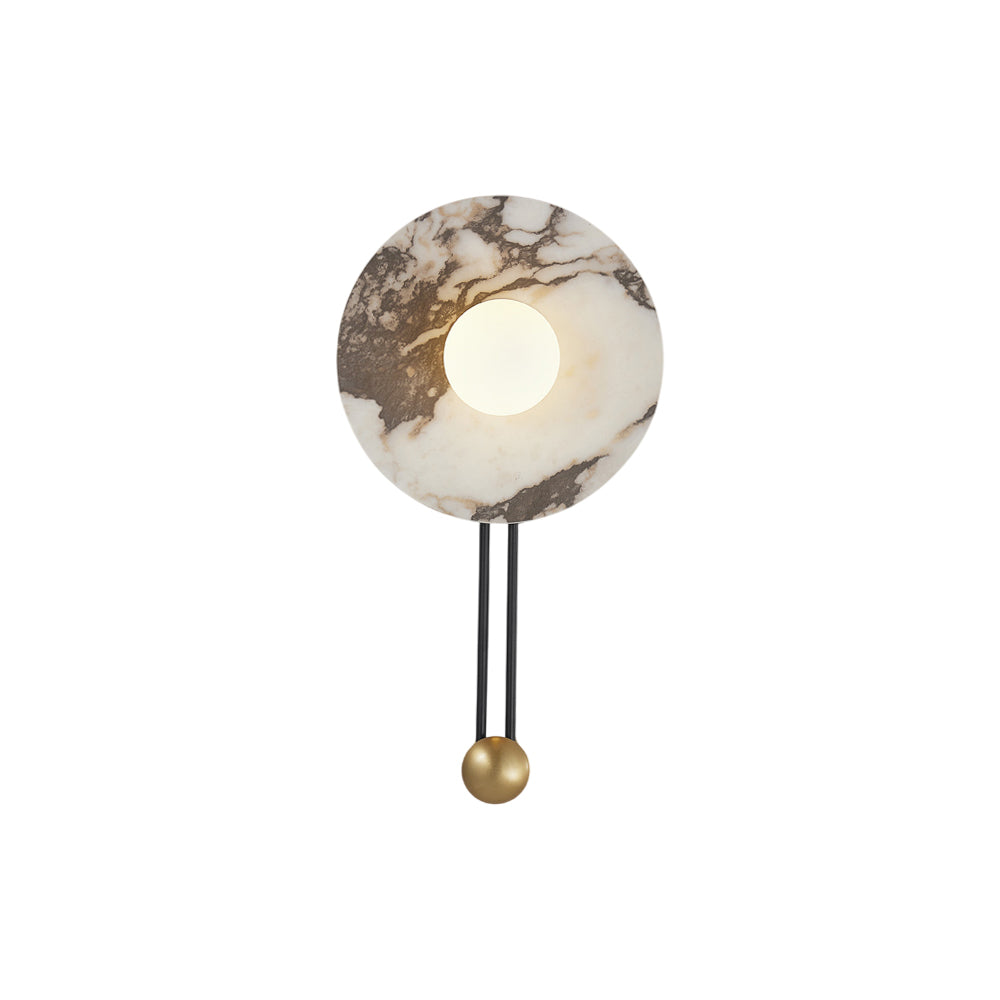 
Rambla Marble Wall Lamp with Glass Orb Shade