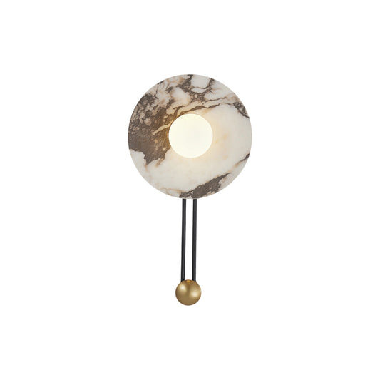 
Rambla Marble Wall Lamp with Glass Orb Shade
